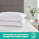 image 3 of Silentnight Just Like Down Bed Pillows, Hypoallergenic, Made in the UK, 2 Pack