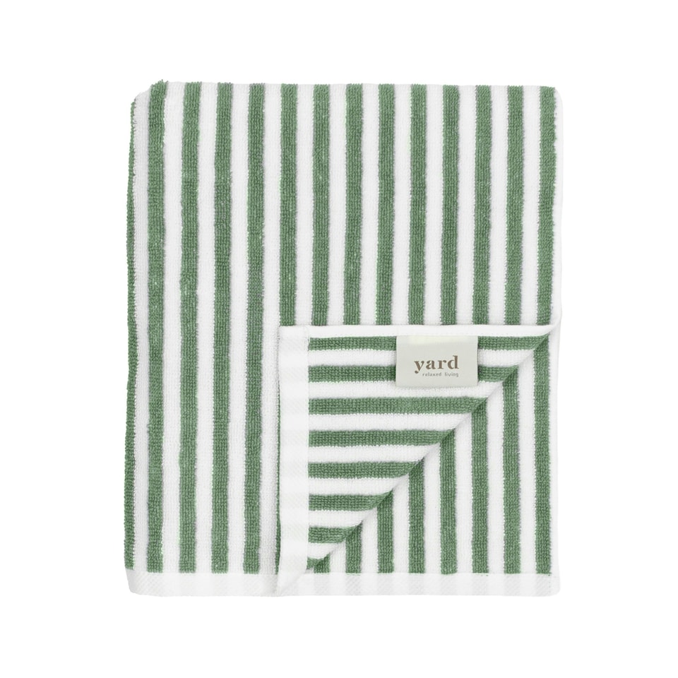 image 1 of Yard Hebden Striped Cotton Forest Hand Towel Multi