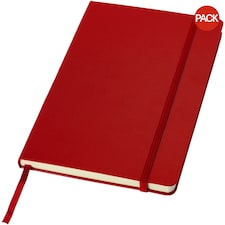 JournalBooks Classic Office Notebook (Pack of 2) - Red - 21.3 x 14.4 x 1.5 cm