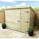 image 1 of 8 x 3 WINDOWLESS Garden Shed Pressure Treated T&G PENT Wooden Garden Shed + Single Door (8' x 3' / 8ft x 3ft) (8x3)