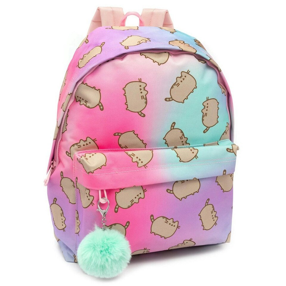image 1 of Pusheen Ombre All-Over Print Backpack - Pink/Purple/Blue - One Size