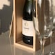 image 5 of Harbour Housewares Wooden Champagne Wine Box - Single Bottle - Natural
