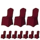image 1 of Chair Cover Spandex Polyester Stretch, Flat Dining Slipcovers - 10pcs