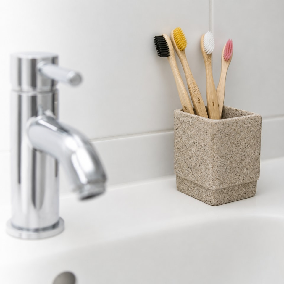 image 1 of Bamboo Toothbrush Pack of 4