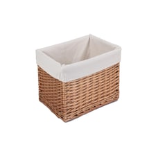 Medium Lined Double Steamed Storage Basket | Brown | Brown