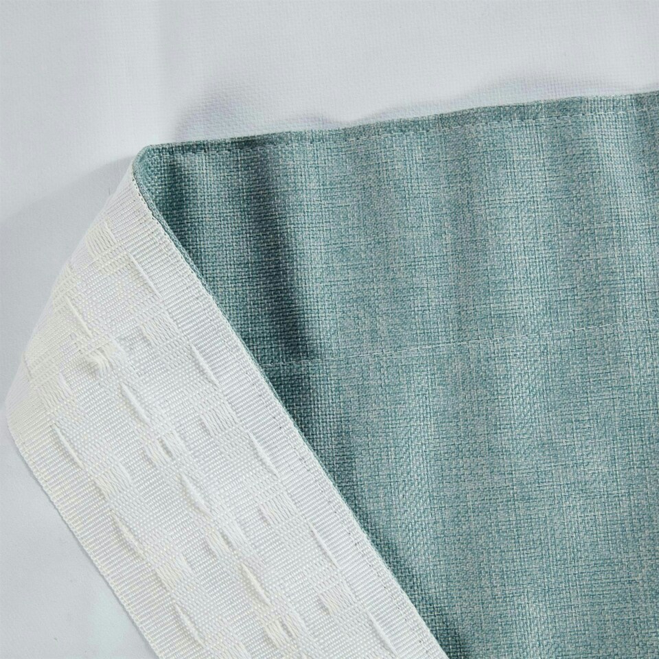 image 1 of Eclipse Pencil Pleat Blackout Curtains - Blue - 117cm x 137cm