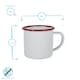 image 3 of Argon Tableware White Enamel Espresso Cups - 130ml - 4 Colours | Multi | 4 Colours