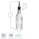 image 3 of Bormioli Rocco Officina 1825 Olive Oil Bottle with Pourer - 268ml