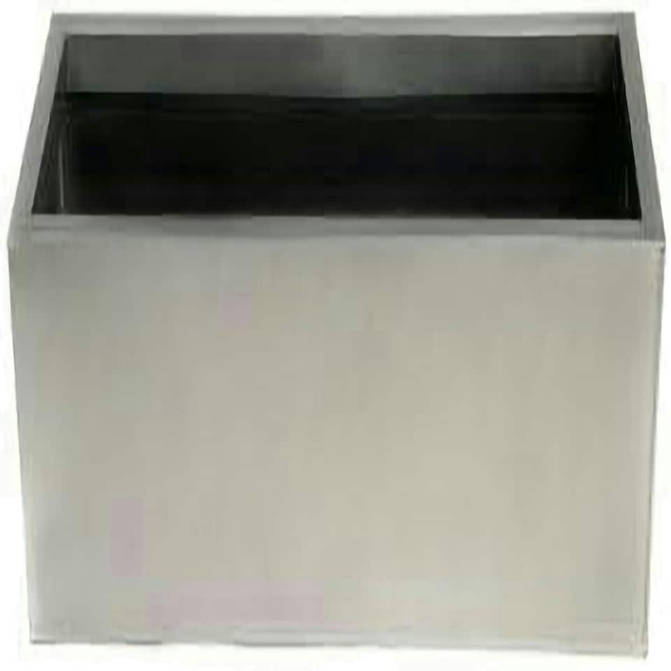 image 1 of Primrose Zinc Galvanised Rectangular Silver Rectangular Planter 100cm x 40cm