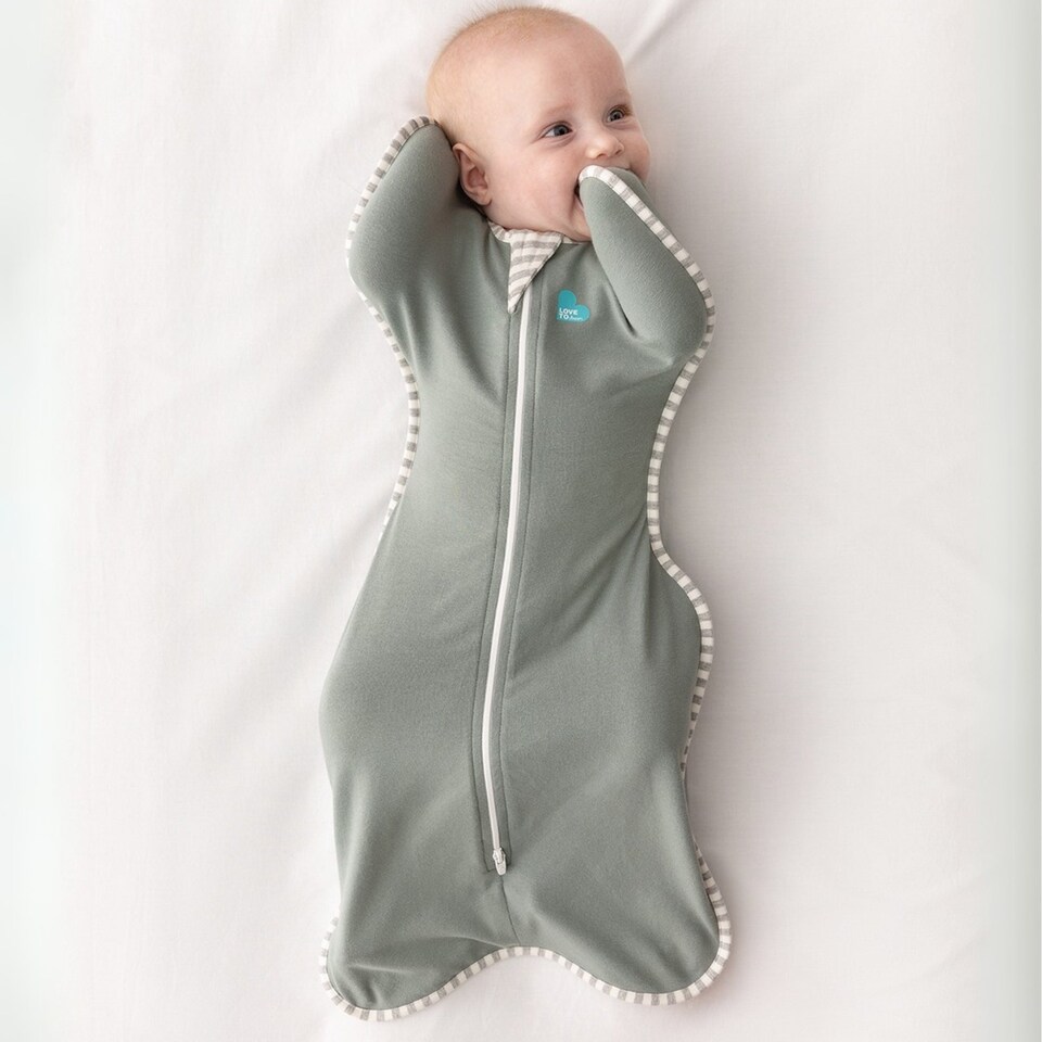 image 1 of Love to Dream Swaddle Up Deep Olive 1.0 TOG Baby Swaddle - 2.2-3.8kg