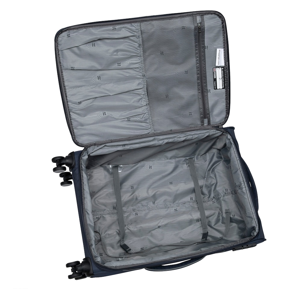 image 1 of IT Luggage Teleported Navy Berry Expandable Large Suitcase with TSA Lock Blue | Large