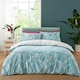 image 8 of Aruba Tropical Floral Reversible Duvet Cover Set | Green