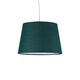 image 2 of Set of 2 Dark Green 23cm Tapered Cylinder Pendant or Lamp Shades | Green | Medium | 2