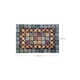 image 3 of Nicoman Rubber Elegant Blue Tile Doormat - 60x40cm
