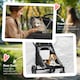 image 10 of PawHut Foldable Dog Carriage w/ Universal Wheels, Shock Absorber - Black