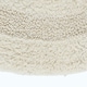 image 2 of Homescapes Luxury Reversible Round Bath Mat - Natural Cream Cream