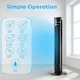 image 5 of 43 inch Oscillating Tower Fan with air Purifier and Aroma Function Black
