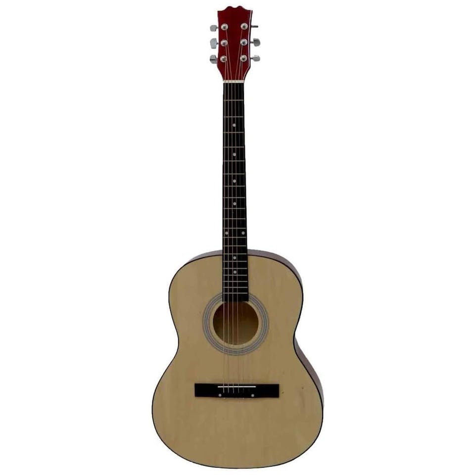 image 1 of 39 Inch Full Size 6 String Steel Strung Acoustic Guitar | Brown