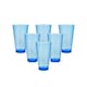 image 1 of Acrylic 580ml Tumblers 6 Pack Resuseable Drinking Cups Blue