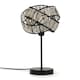 image 1 of ValueLights Hudson Black Table Lamp Black Tortoise Shell Shade | Black