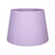 image 3 of Traditional 8 Inch Soft Lilac Linen Drum Table/Pendant Lamp Shade 40w Maximum | Purple | Lilac | 1
