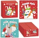 image 2 of Single Pack of 20 Mini Square Cute Design Christmas Cards