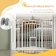 image 6 of PawHut Pressure Fit Safety Gate, Dog Gate w/ Small Cat Door, 74-100cm Openings