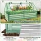 image 7 of COSTWAY Raised Garden Bed with Greenhouse Cover Silver
