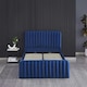 image 4 of Ottoman Storage Bed blue 4ft Double velvet bed gas lift up Storage Bed bedroom furniture