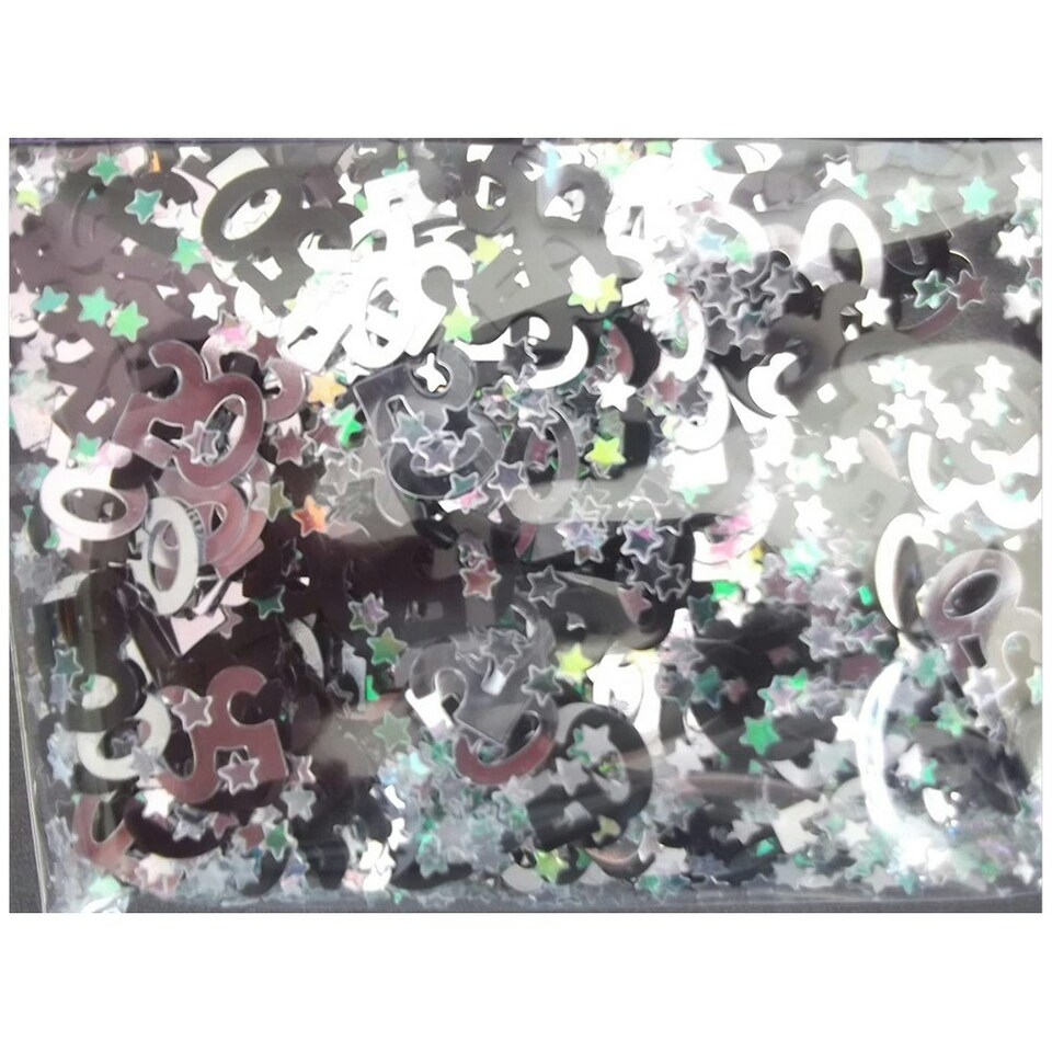 Amscan Metal 50th Confetti - Multicoloured - One Size