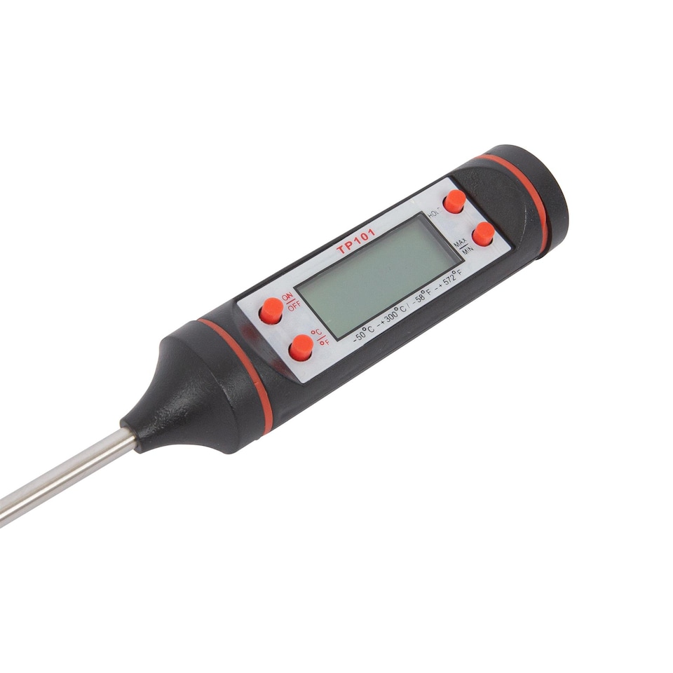 image 1 of Ashley Digital Meat Thermometer - Black