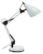 image 1 of Interiors by Premier White Desk Lamp, Adjustable Arm And Head With Sleek Metal Frame, Matte Finish Offers Clean, Modern