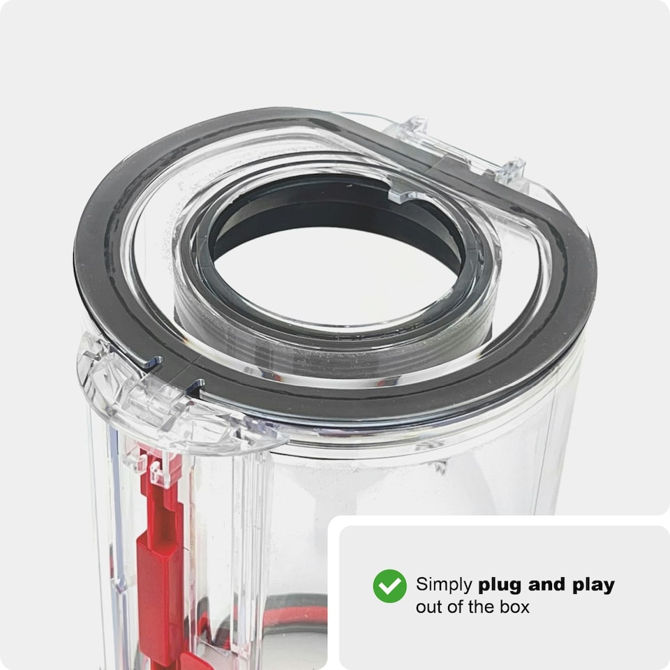 image 1 of SPARES2GO Dust Bin Container for Dyson V10 SV12 Animal Absolute Vacuum