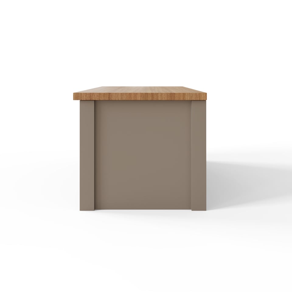 image 1 of Lancaster Ottoman Storage Box | Grey | Grey