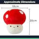 image 2 of Red Mushroom Mochi Soft Toy Cute Plushie Huggable Cuddly Plush 20cm Red