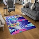 image 2 of Tropical Surf (Rug) Blue | Large: 140x200cm