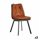 image 1 of Armchair Buttons Brown Black Grey Steel 62 x 85 x 47 cm (2 Units) Brown