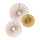 image 2 of Peter Rabbit Paper Party Fan Decoration (Pack of 3) - Cream/Orange - One Size Cream