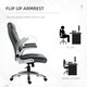 image 5 of Vinsetto High Back Executive Office Chair Home Swivel Dark Grey