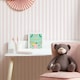 image 3 of Classic Stripe Wallpaper in Pastel Pink | Pink | Pastel Pink | 50cm x 10m