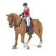 image 1 of PAPO Horses and Ponies Walking Horse and Horsewoman Toy Figure