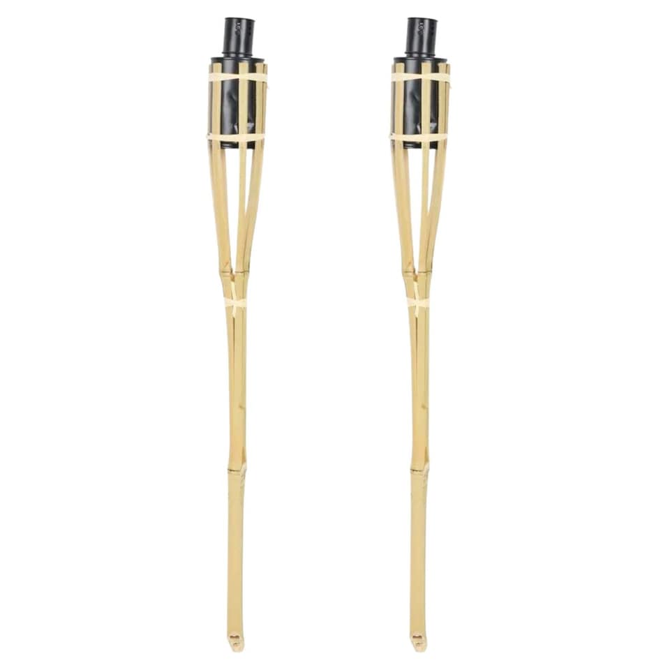 image 1 of 2ft Bamboo Torch Lantern - Outdoor Lighting Burner | Brown | 2