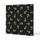 image 1 of Anchors on Black Background (Canvas Print) 77 x 77 x 4cm