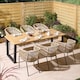 image 4 of Rowlinson Oslo 6 Seat Dining Set - 210cm Table | Multi | 7