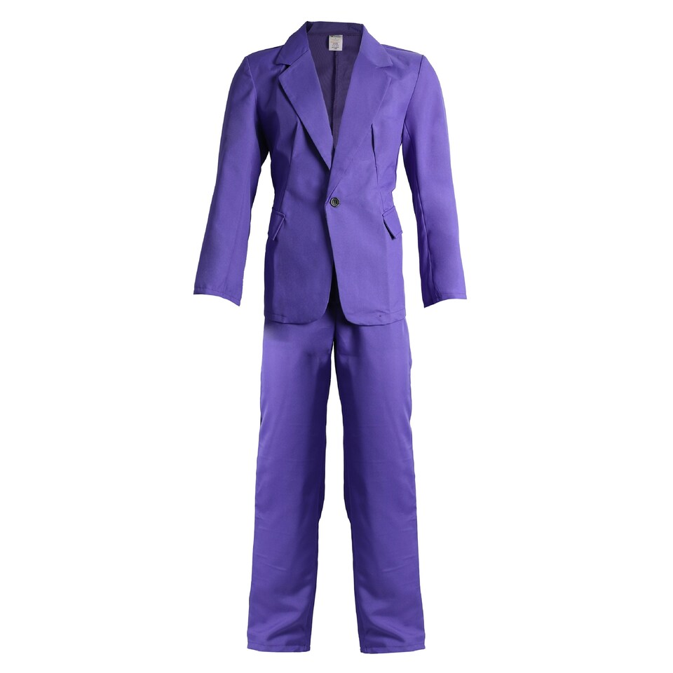image 1 of Laughing Man Purple Suit Costume Purple | XL