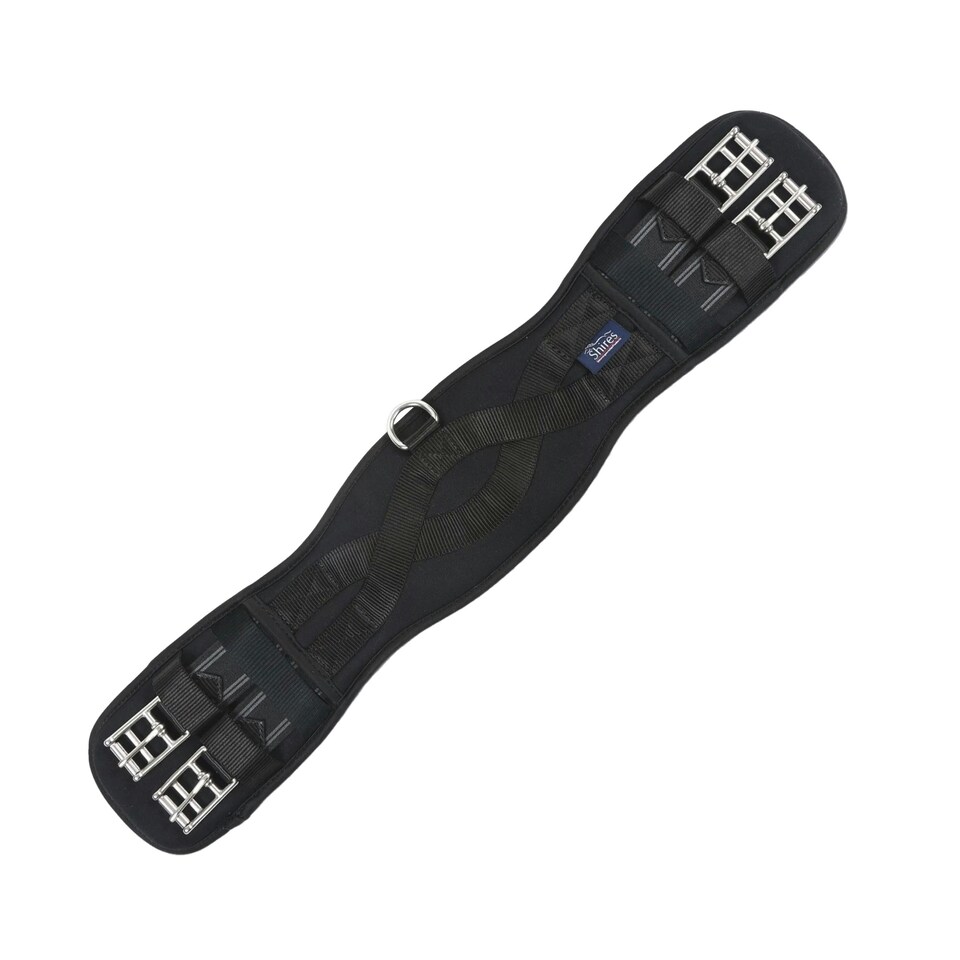 image 1 of Shires Memory Foam Horse Dressage Girth - Black - 30in