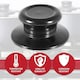 image 6 of SPARES2GO Pan Lid Knob Handle Kitchen Cookware Black Round Bakelite Hand Grip Replacement Black