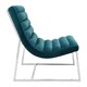 image 4 of Interiors by Premier Teal Velvet Cocktail Chair, Easy to Adjust Comfy Chair, Effortless Cleaning Ocassional Accent Chair