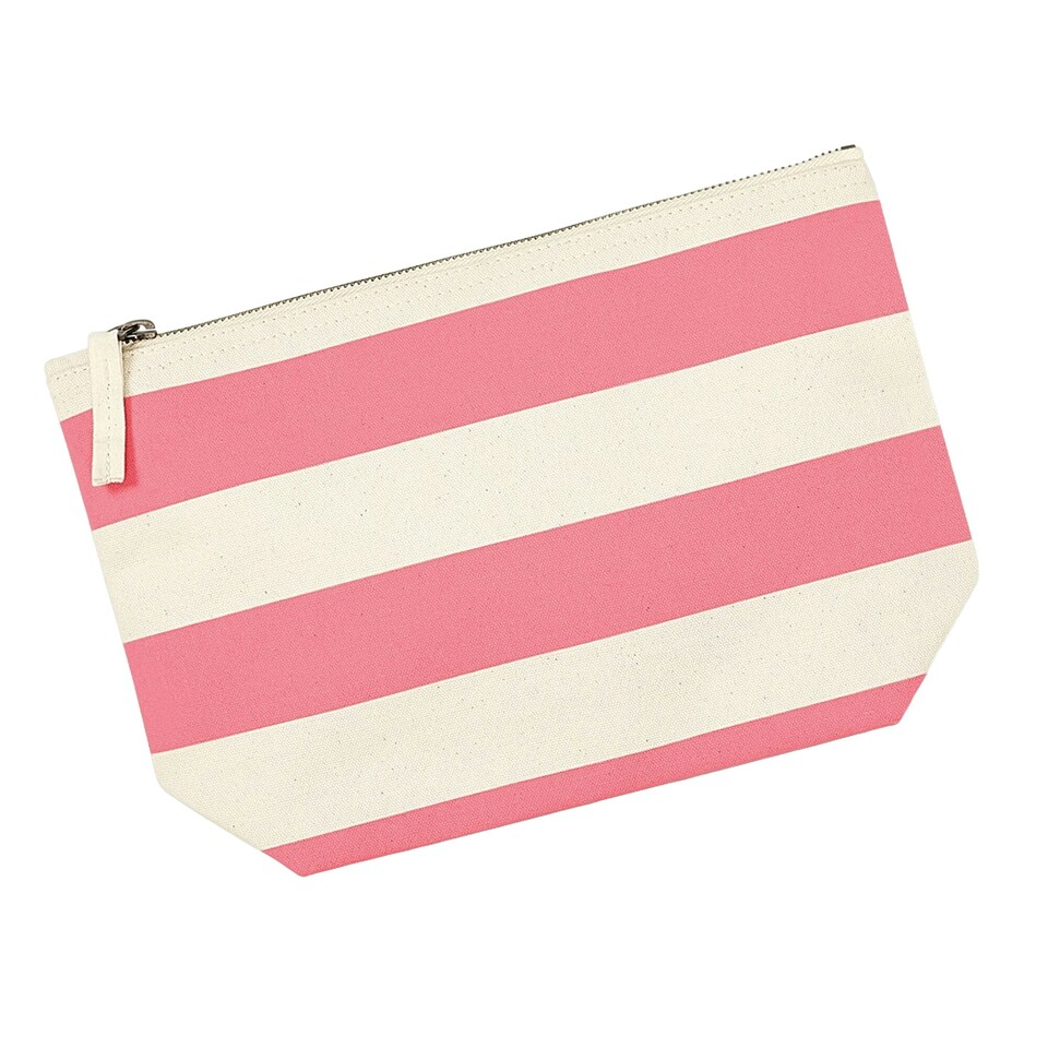 image 1 of Westford Mill Nautical Accessory Bag - Natural/Pink - One Size Cream