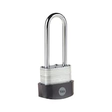 YALE LAMINATED STEEL PADLOCK LONG SHACKLE 40MM